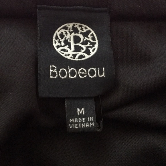 Bobeau Black Velvet- Like Slip Dress - Picture 2 of 2